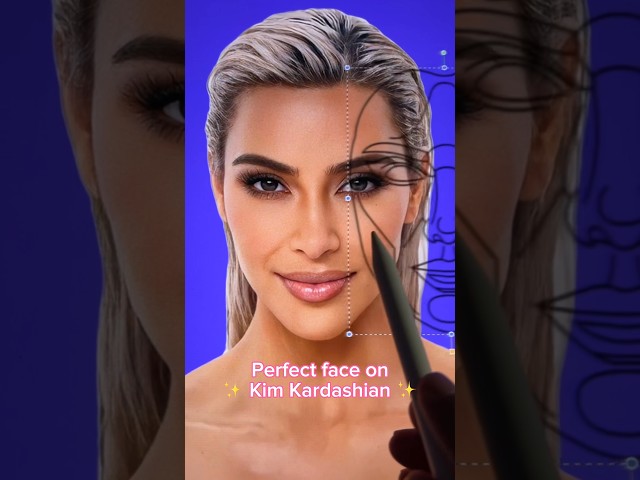 trying the ✨ perfect face ✨ on Kim Kardashian ✨