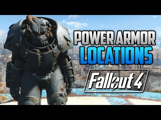 Fallout 4 - ALL FULL POWER ARMOR LOCATIONS! T45, T51, Raider, T60 & X-01 (FO4 Power Armor Locations)