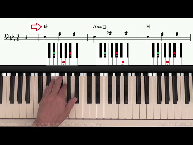F. Chopin - Nocturne Op.9 n°2 (piano tutoriel)