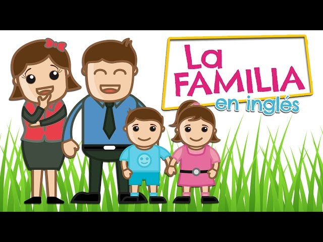 The FAMILY in English  for kids (and spanish)