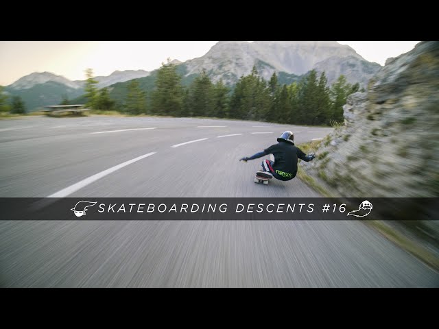 Skateboarding Descents #16: Alex nearly crash hard on Izoard pass southside