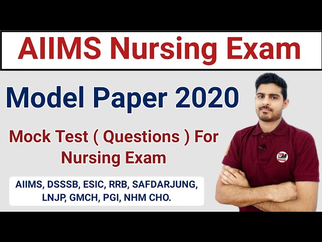 Staff Nurse Model Paper 2020