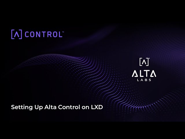 Setting up Alta Control on LXD (Self Hosted Management Controller) | Alta Labs