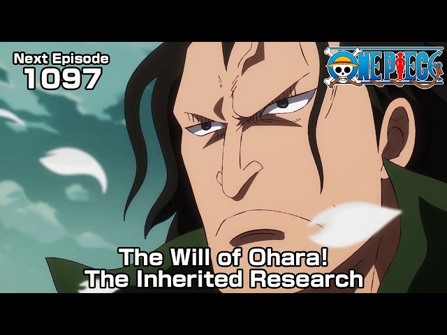 ONE PIECE episode1097 Teaser "The Will of Ohara! The Inherited Research"