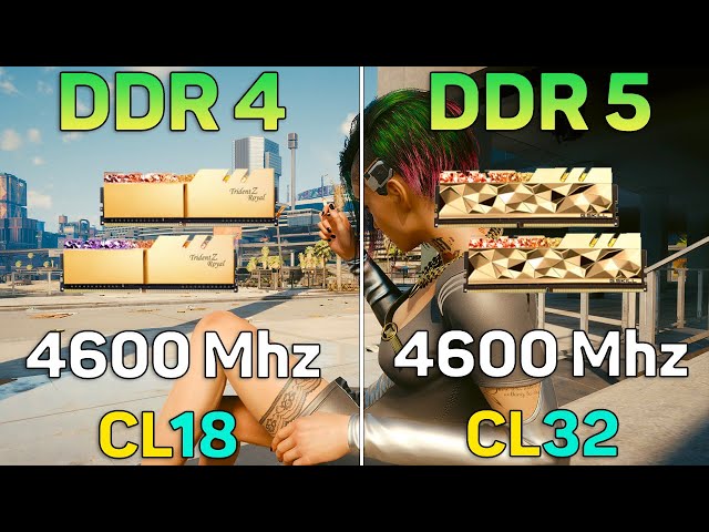 DDR 5 4600Mhz vs DDR 4 4600 Mhz - i9 12900K Gaming Test