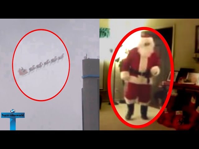 Top 10 Times Santa Claus Was Caught  On Camera In Real Life
