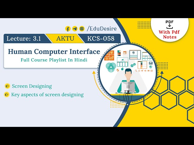 Screen Designing | Key aspects of screen designing | User-Centered Design | HCI | AKTU