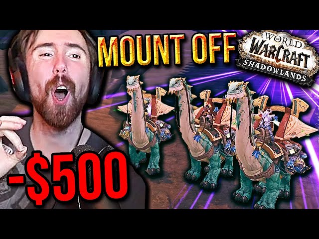 Asmongold LOSES $500 Bet in First MOUNT OFF Competition of Shadowlands Pre-Patch