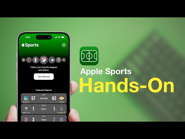 Apple Sports App Hands-On & Impressions!
