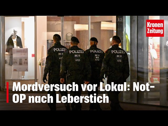 Mordversuch vor Lokal: Not-OP nach Leberstich | krone.tv NEWS