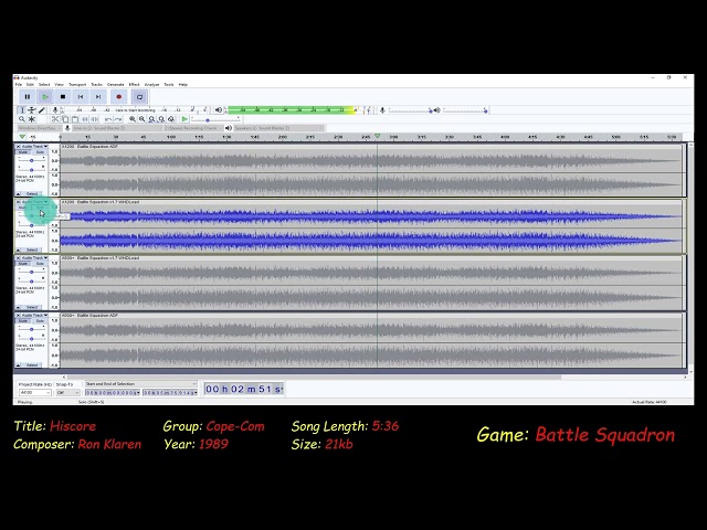 Amiga Music: Battle Squadron Comparison [WHDLoad vs Floppy] (Real Hardware)
