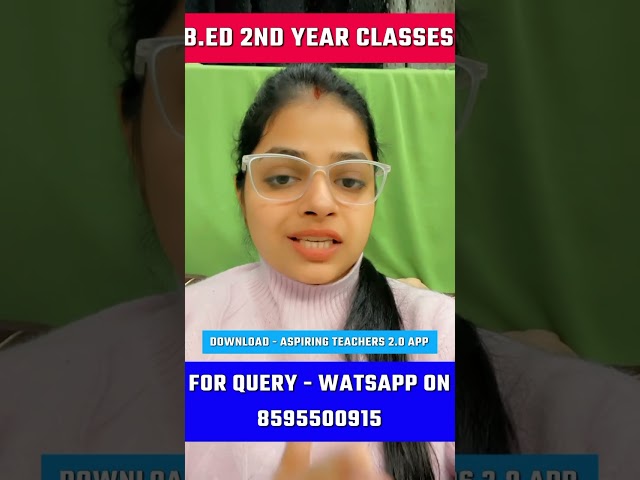 B.Ed 2nd Year Classes!! | B.ed Live Class | B.ed 2024 2nd Year Class