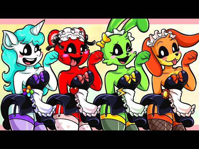 Smiling Maid Critters?!?! |  Poppy Playtime 3 Animation  | Craftycorn,Bearhug,Hopscotch,Dogday Girls