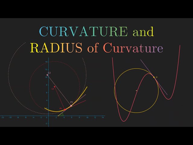 Curvature and Radius of Curvature in xy-Plane | Derivation of Formula | Differential Calculus