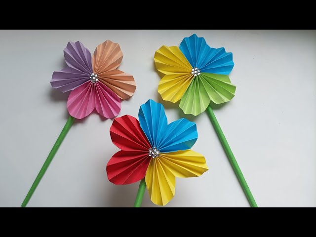 Make flowers out of paper🌸Make your own gift. Origami flower