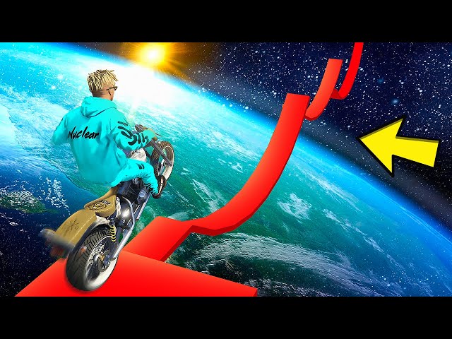 GTA 5: CHOP HELPED BOB IN THIS IMPOSSIBLE MOTORCYCLE RACE!