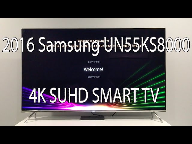 2016 Samsung UN55KS8000 55 inch 4K SUHD LED Unboxing + Setup