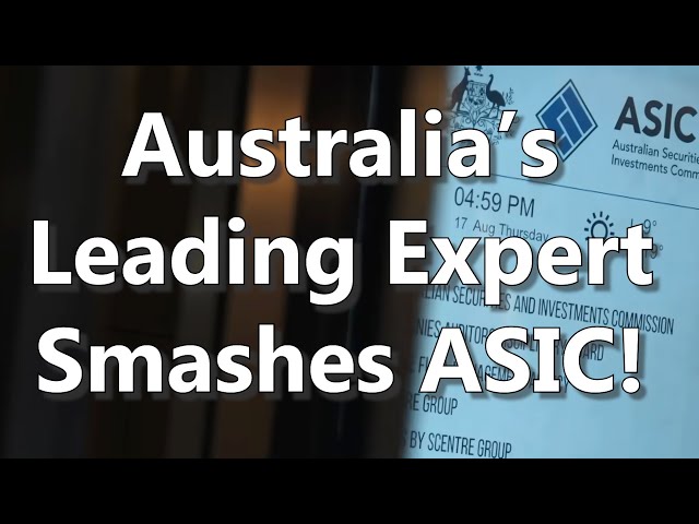 Australia's Leading Expert Smashes ASIC