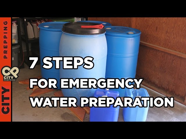 7 steps for emergency water preparation