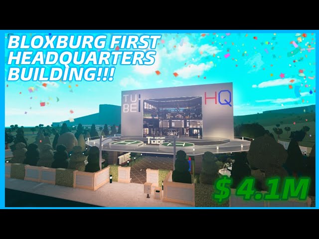 BLOXBURG FIRST HIGH-RISE BUILDING!!? | Welcome To The Tubes Industries Headquarters