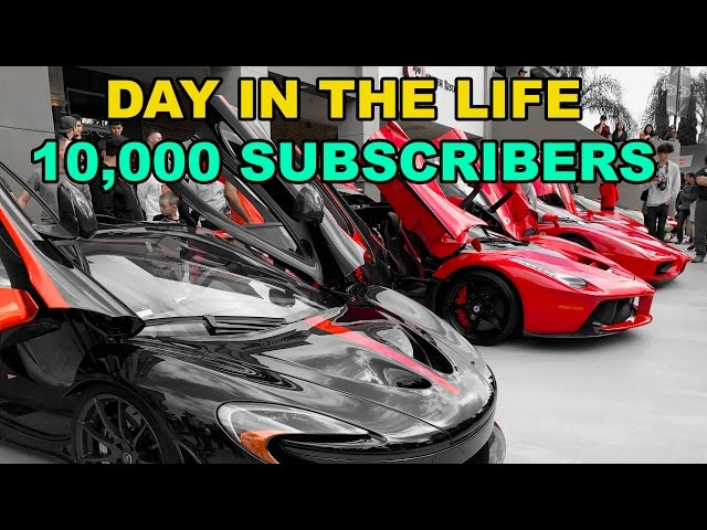 A day in the life - my 10,000 subscriber celebration