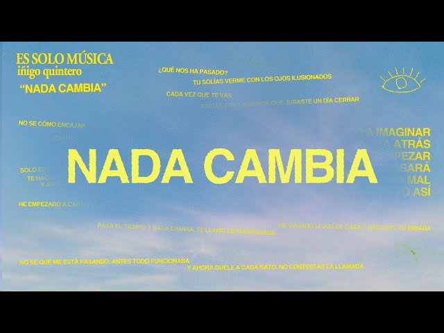 iñigo quintero - Nada Cambia (Official Lyric Video)