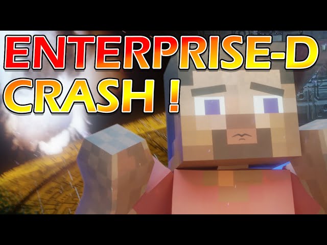 Star Trek Enterprise-D Crash in Minecraft