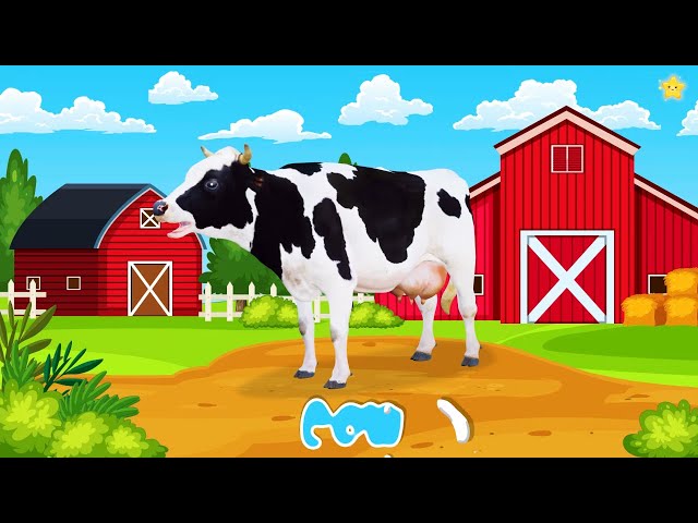 Farm animals for kids Name & sound Vocabulary for kids Learn English