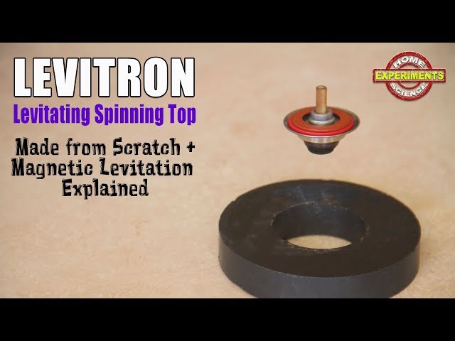 LEVITRON Levitating Spinning Top | How to make a Levitron from scratch | Magnetic levitation