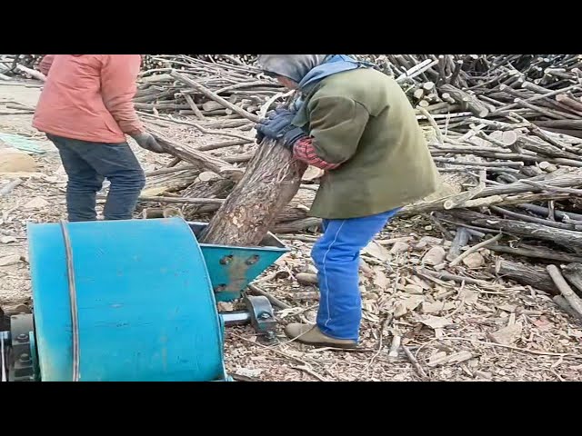 Fastest Wood Chipper Machine in Action. Amazing Firewood Processing Machine #2