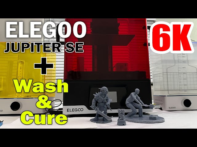 ELEGOO Jupiter SE 6K + Wash & Cure Station - Setup, Testing & Honest Review