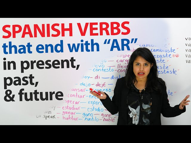 Learn 30 Spanish Verbs You Must Know that end with "AR"
