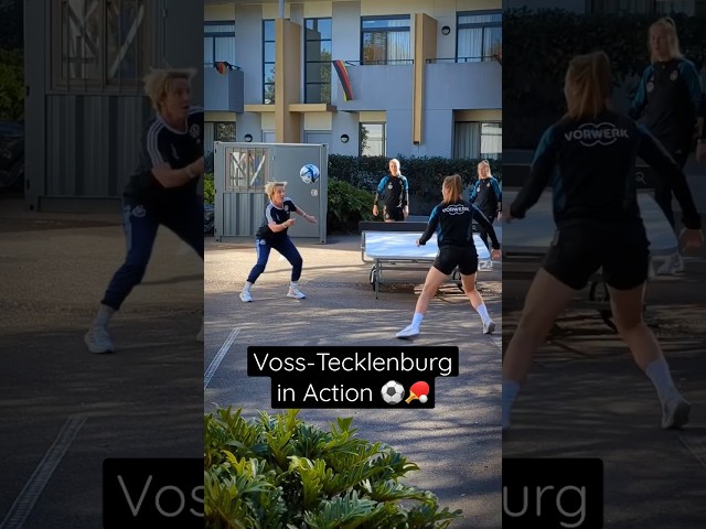 TEQBALL Action mit Martina VOSS-TECKLENBURG! ⚽️🏓