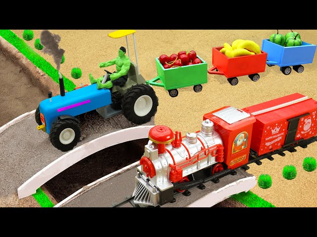 Toy Tractor: Fixing Bridge with Mini Bulldozer