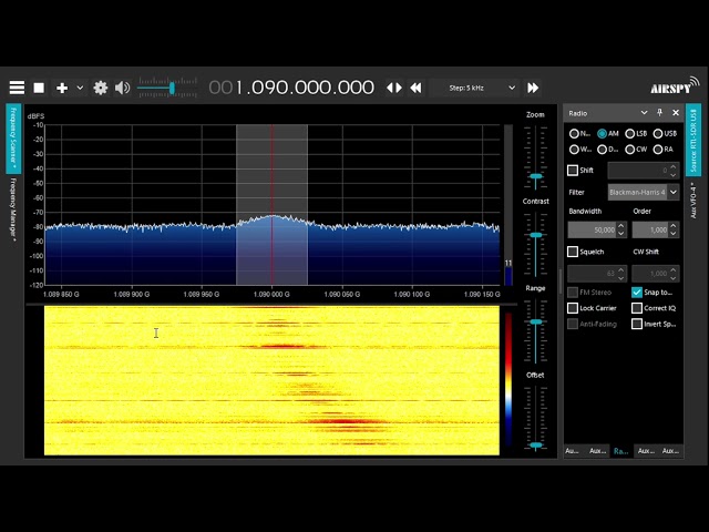 ADS-B adsb Signal Identification on 1090 MHz using RTL SDR and SDRSharp