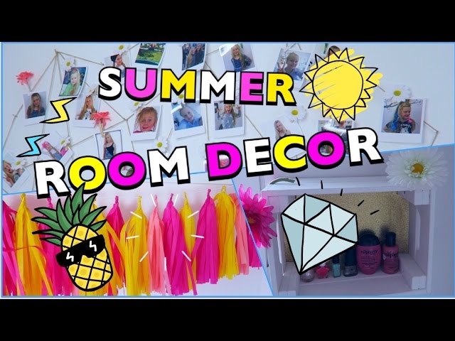 3 DIY ROOMDECOR Ideen Sommer Zimmer dekorieren | Mavie Noelle Anleitung