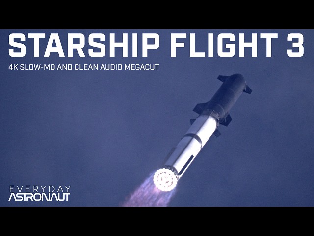 [4K Slow-Mo] Starship Flight 3 Supercut w/ Incredible Audio