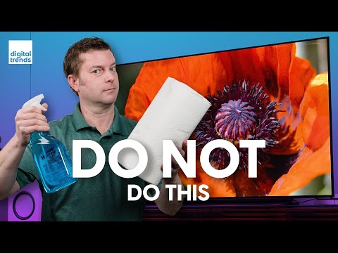 How to clean a TV screen the right way | Avoid damage to your 4K flat screen!