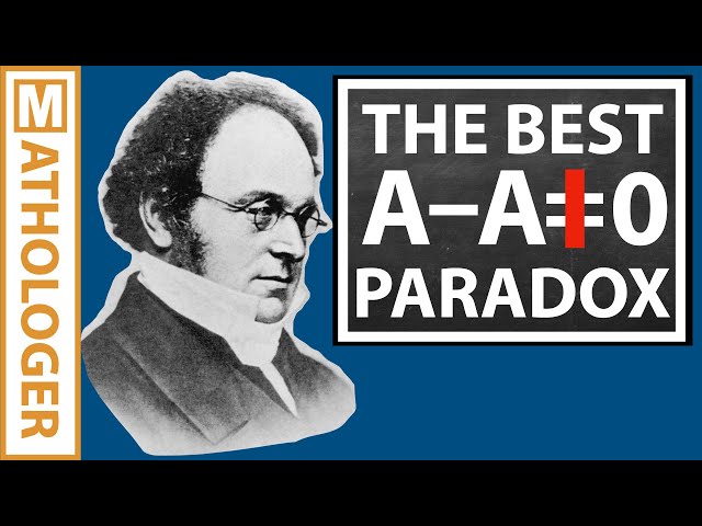 The best A – A ≠ 0 paradox
