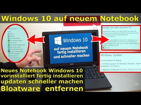 Notebooks Unboxing und Windows installieren