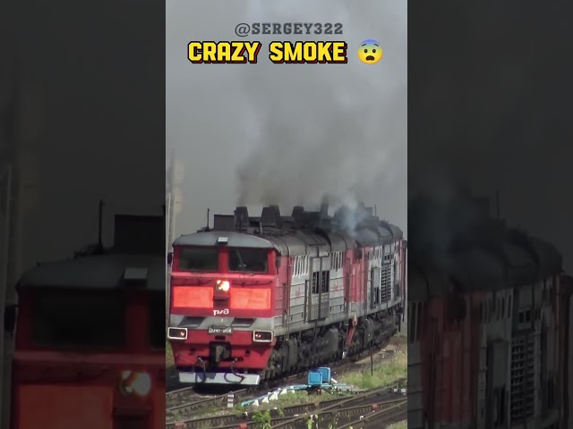 CRAZY SMOKING Locomotive (2ТЭ10) 😳😳