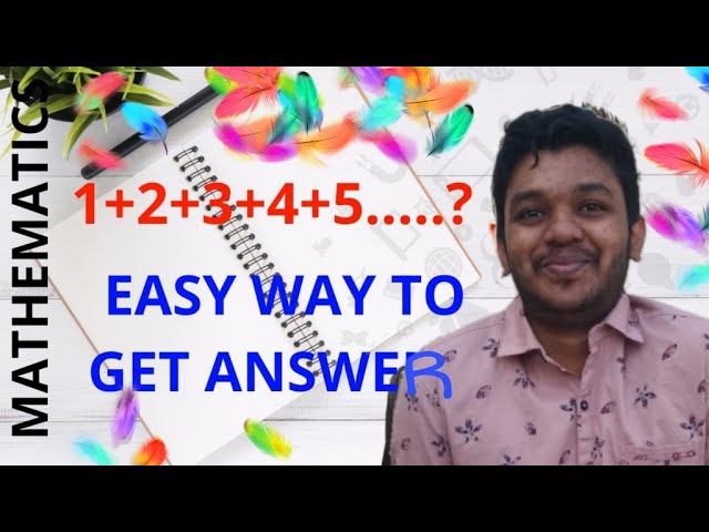 1+2+3+4+5+6+...=?//EASY TRICK TO GET THE ANSWER// MATHSPEDIA//MATHS TRICKS//
