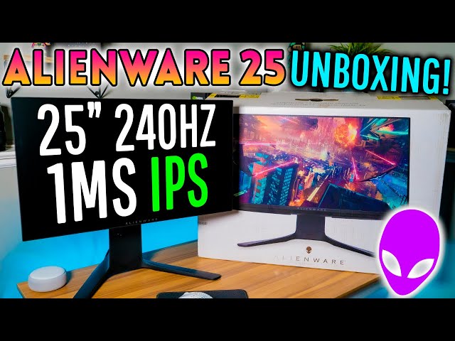 2020 Alienware 25 UNBOXING! 240HZ IPS 1MS Monitor! (AW2521HF)