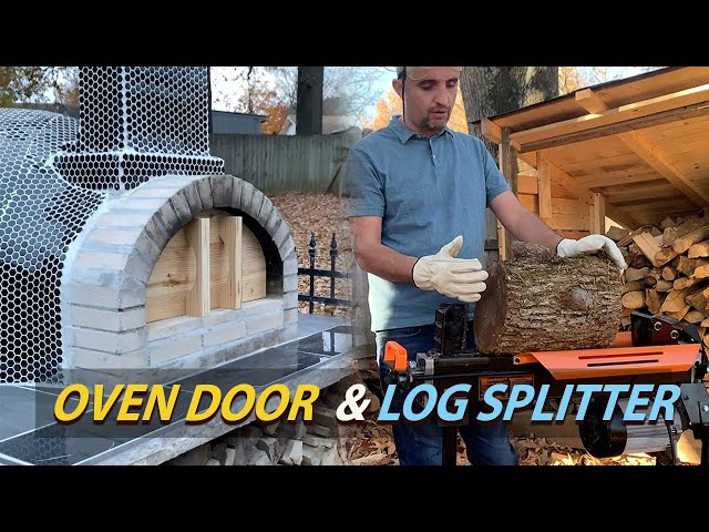 Ep 8 - Building A Pizza Oven Door and Testing My New Lumberjack 6.5 Tons Log Splitter