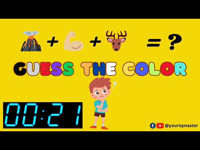 Fun Emoji Challenge: Guess The Color Names | 2024 Edition