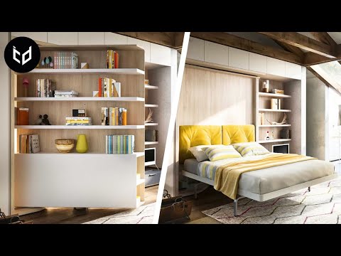 INCREDIBLE Space Saving Furniture - Murphy Bed Ideas