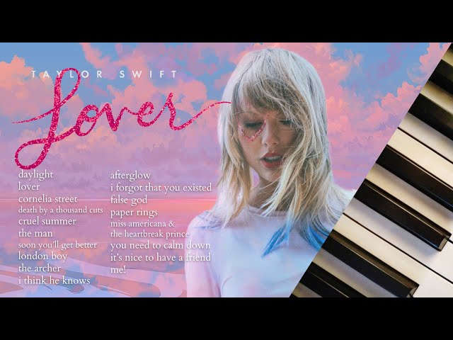 taylor swift lover | 1.5 hours of calm piano ♪