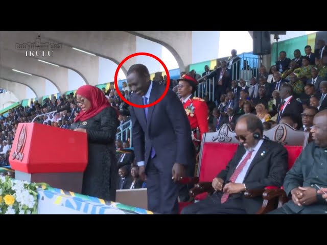 Watch drama in Tanzania after president Suluhu called Ruto hustler  infront of other presidents!!