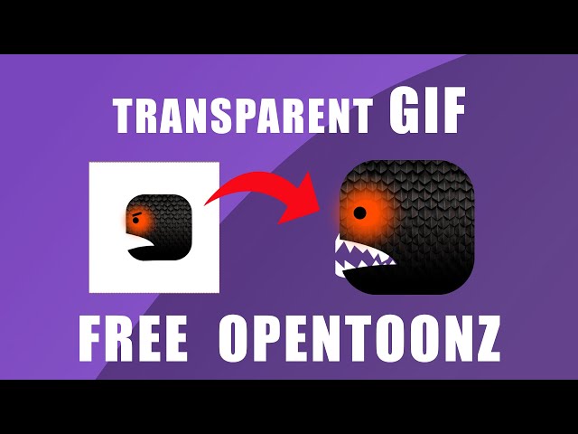 Opentoonz transparent gif making tutorial | 2d animated gif Opentoonz 1.7.1 #opentoonz #gif