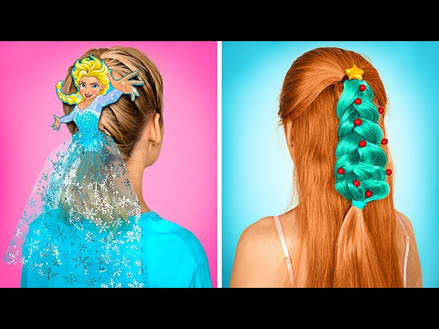 7 kreative und niedliche Frisuren für die Weihnachtsfeier | DIY